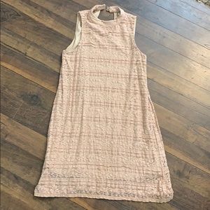 Pale pink sleeveless summer dress